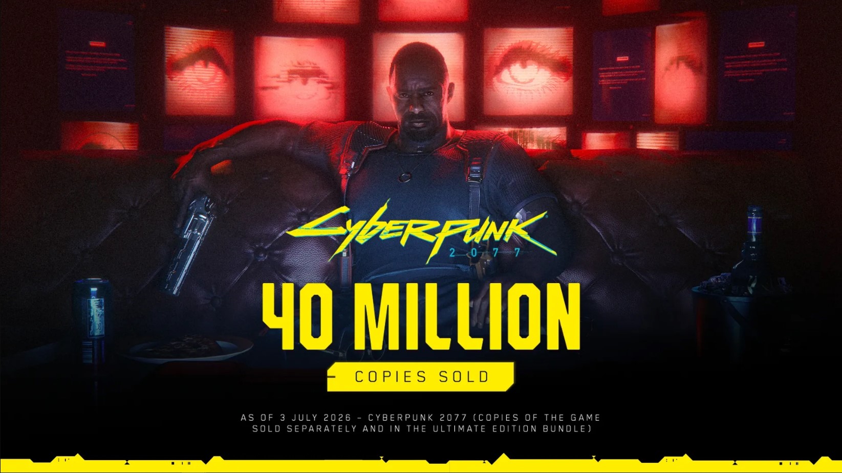 Cyberpunk 2077 vendeu 40 milhões de cópias