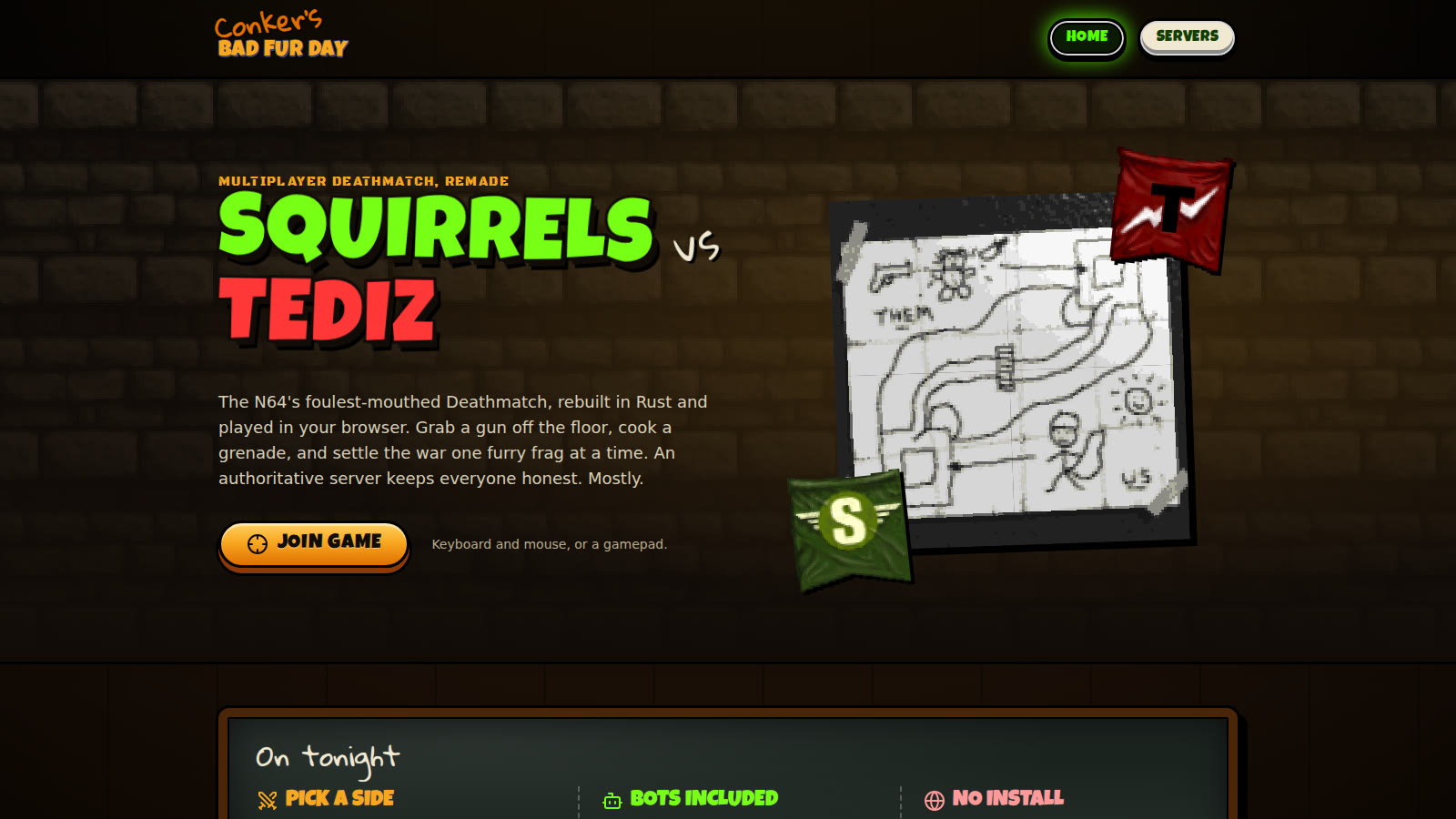 Play it in your browser: fans remake Conker’s Bad Fur Day multiplayer, with online matches and the original’s bots