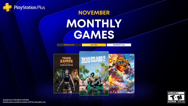 Jogos do PlayStation Plus de novembro de 2026