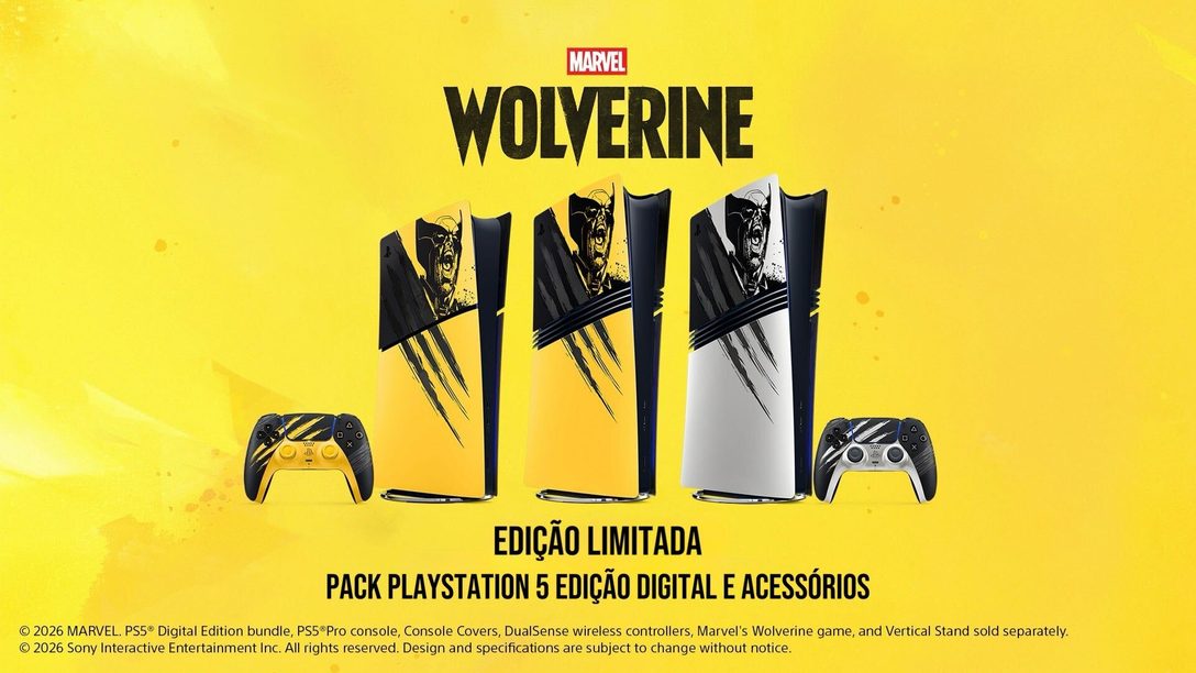 Prévia do Pack PlayStation 5 Edição Limitada Marvel’s Wolverine, tampas e DualSenses