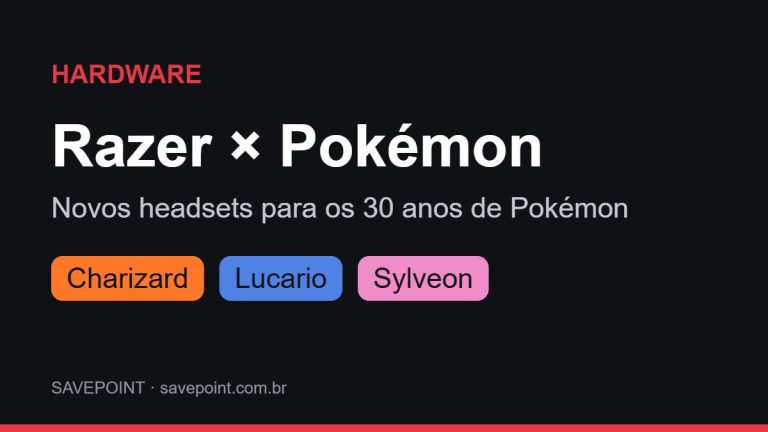 Razer x Pokémon: headsets Charizard, Lucario e Sylveon