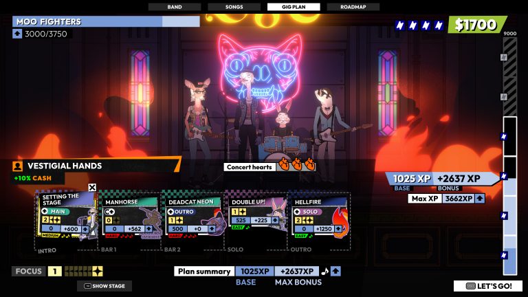 ROCKBEASTS, RPG de gestão de banda de rock