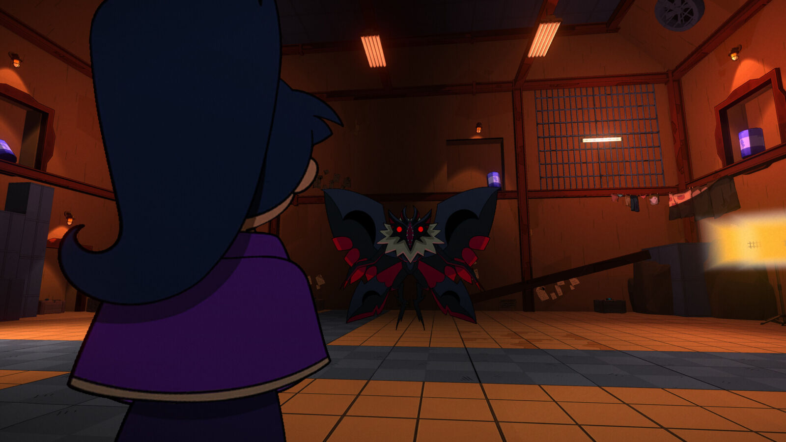Grupo de personagens explora o bunker desenhado à mão de UnderMire