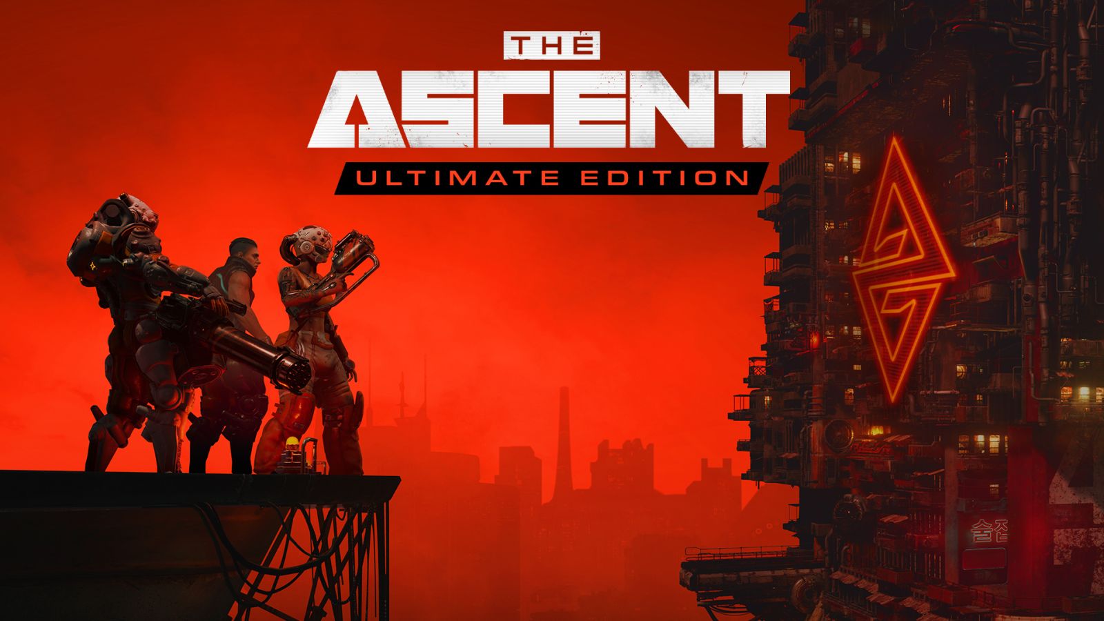 Combate cyberpunk em The Ascent Ultimate Edition